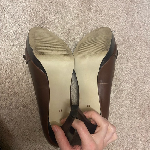 Talbots Genuine Leather Stiletto Brown Size 8 - Picture 4 of 7